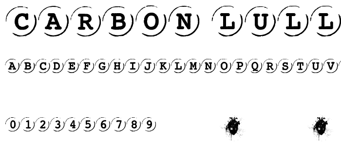Carbon Lullaby  font